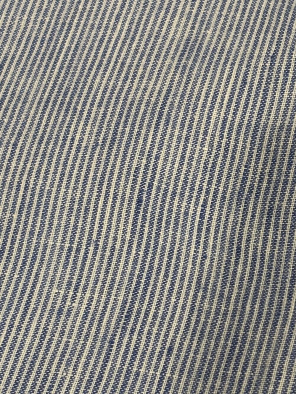 Jachs NY Blue Stripe Button Shirt Linen Blend Madison Fit Mens Large - Picture 7 of 11
